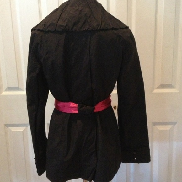 🎉🎈HOST PICK🎈🎉 WHBM black jacket with pink sash - Picture 3 of 4